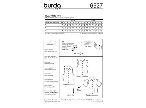 Burda 6527 - Bluse