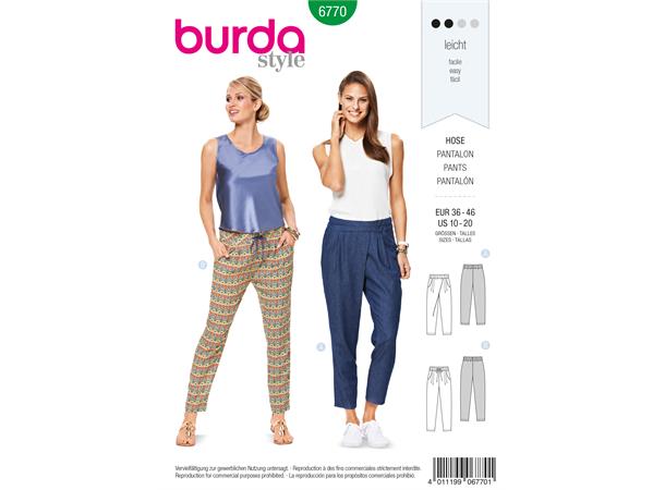 Burda 6770 - Bukser