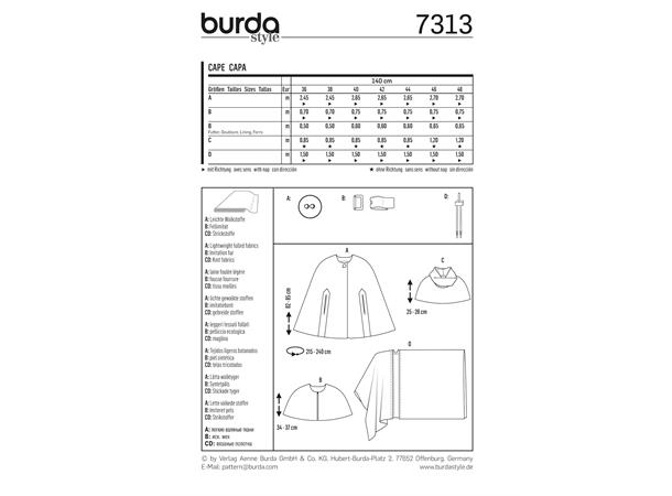 Burda 7313 - Cape