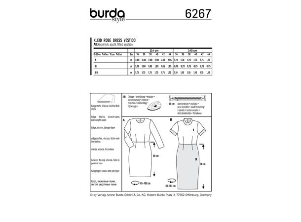 Burda 6267, Kjole