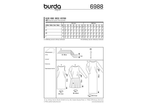 Burda 6988 - Kjole