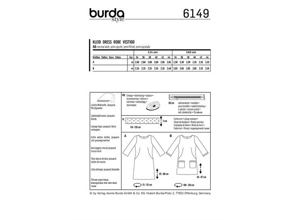 Burda 6127 - Kjole