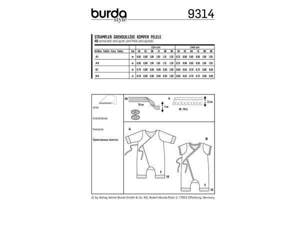 Burda 9314 - Nattdrakt