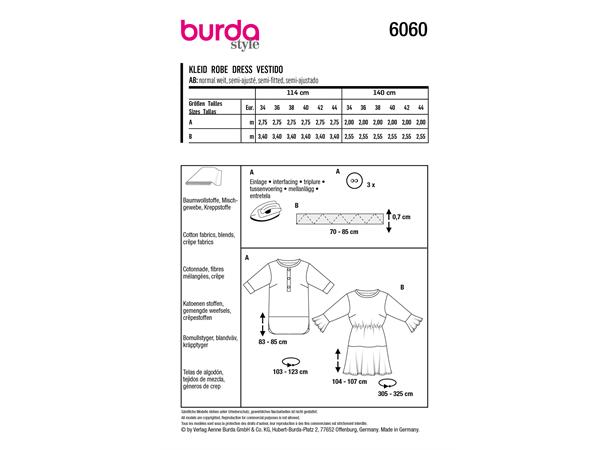 Burda 6060, kjole