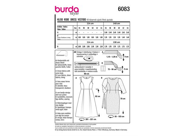 Burda 6083, Kjole