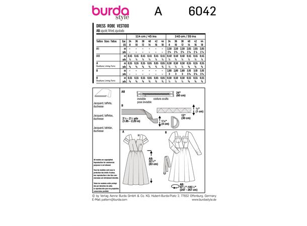 Burda 6042, kjole