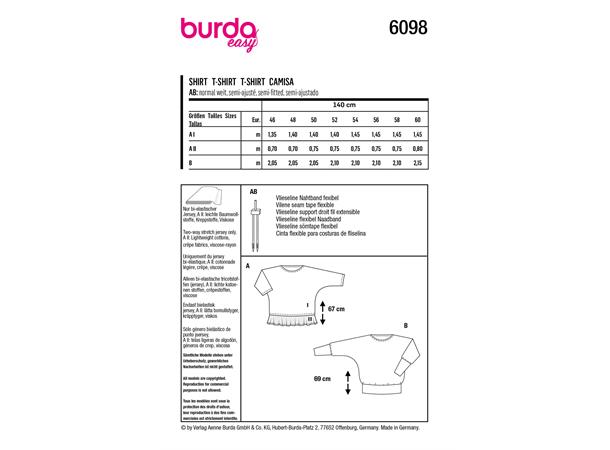 Burda 6098, Genser