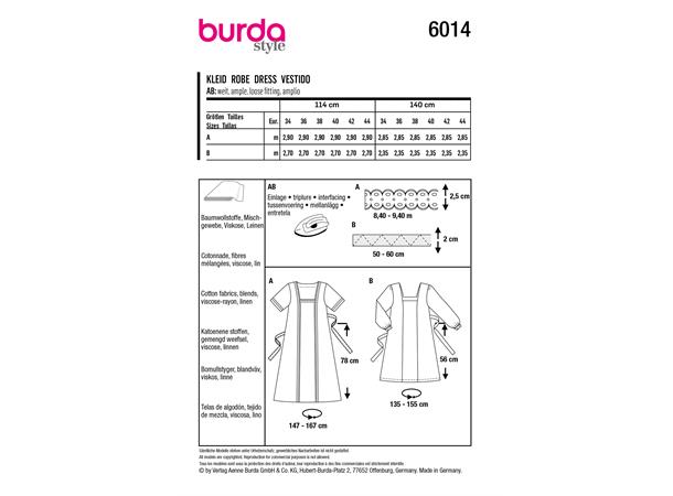 Burda 6014 - Kjole