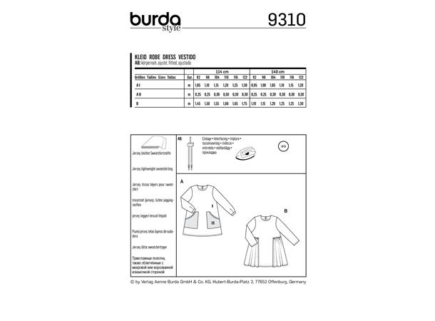 Burda 9310 - Kjole