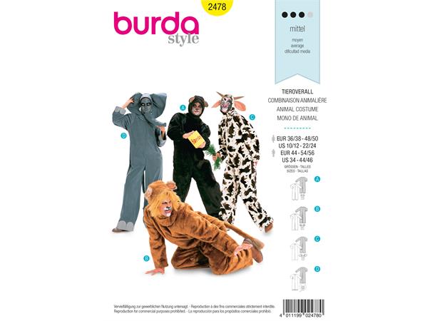 Burda 2478 - Dyrekostyme