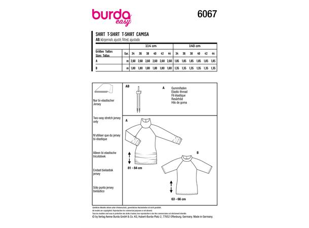 Burda 6067, genser