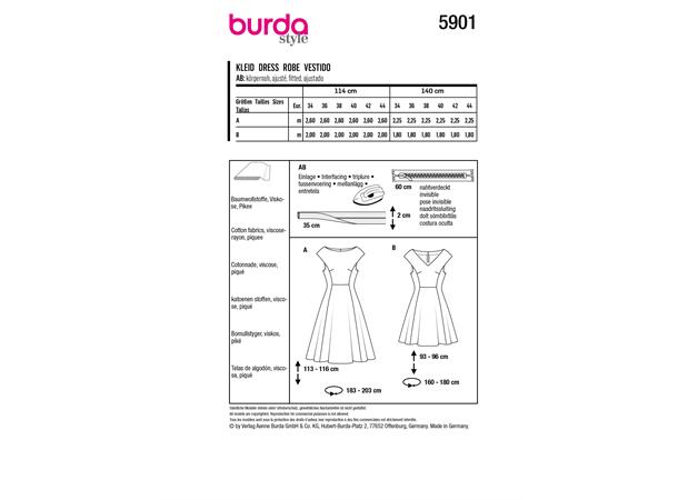 Burda 5901 - Kjole