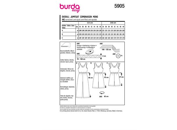 Burda 5905 - Jumpsuit