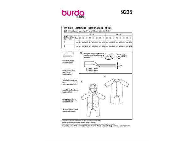 Burda 9235 - Jumpsuit