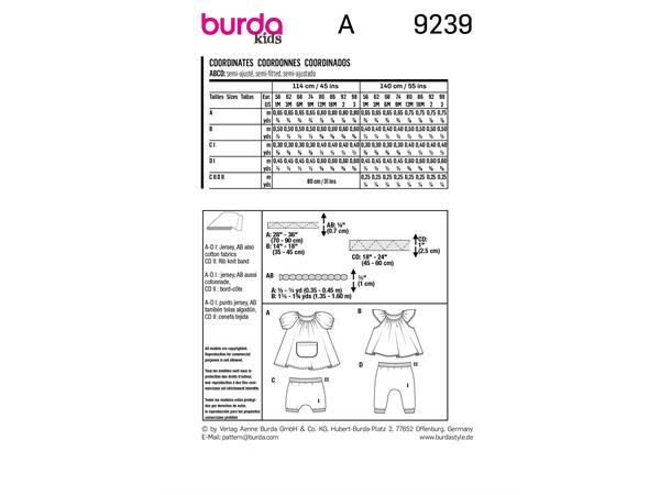 Burda 9239 - Babysett