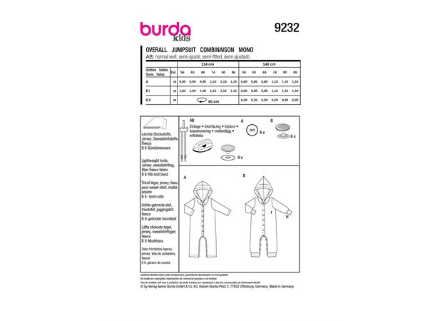 Burda 9232 - Jumpsuit