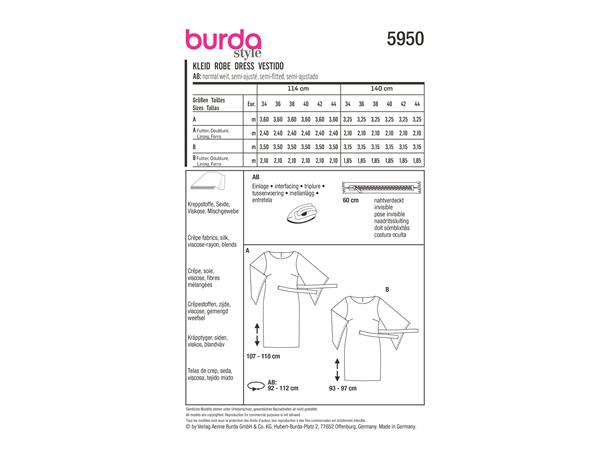 Burda 5950 - Kjole