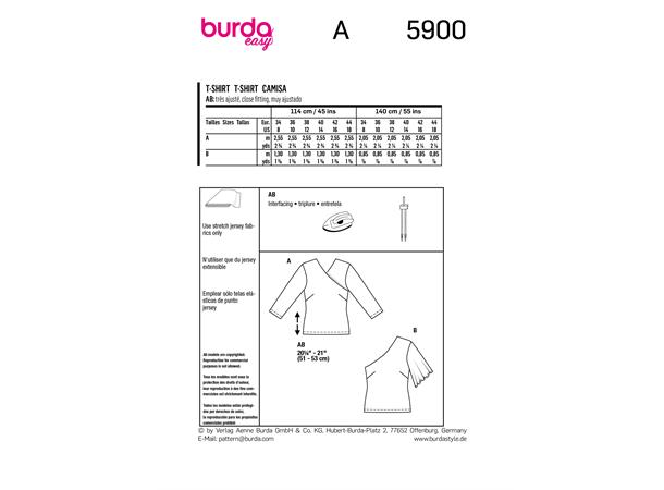 Burda 5900 - Topp