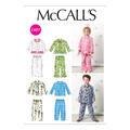 McCall's 6458 - Pysjamas til barn CB (1-2-3)