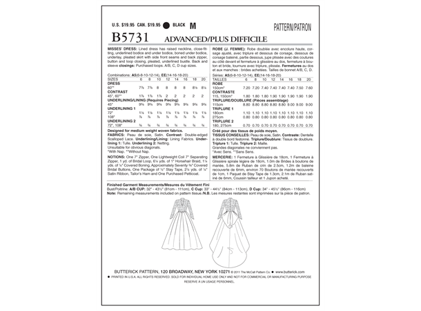 Butterick 5731- Brudekjole