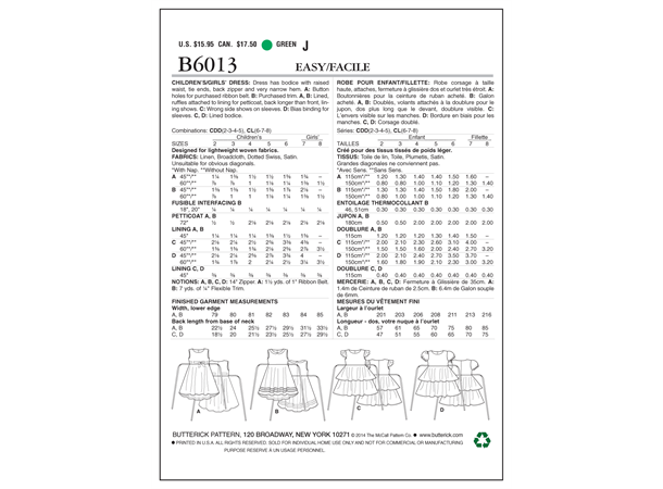 Butterick 6013- kjole