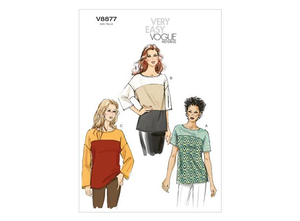 Vogue 8877 - Topp Y (XS-S-M)