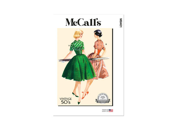 McCall's 8401 - Vintage Kjole.
