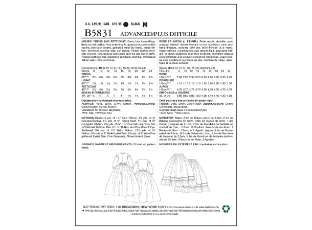 Butterick 5831- kjole