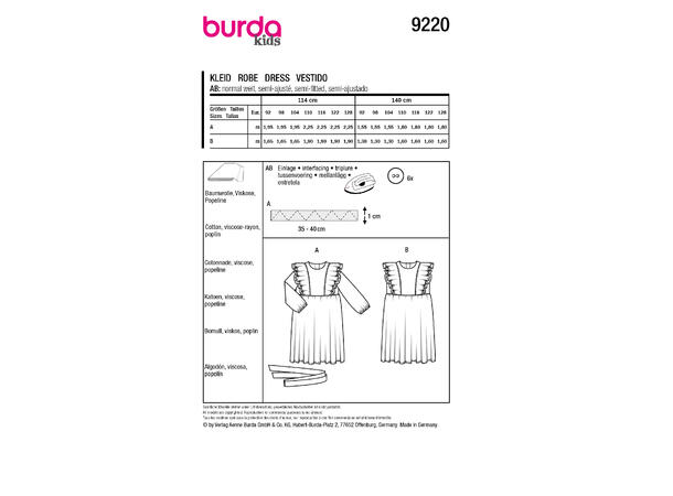 Burda 9220 - Kjole.