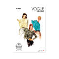 Vogue 1980 - Vintage Bluse Y5 (18-20-22-24-26)