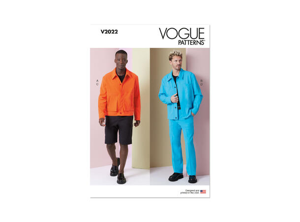 Vogue 2022 - Jakke, bukse og shorts til herre.