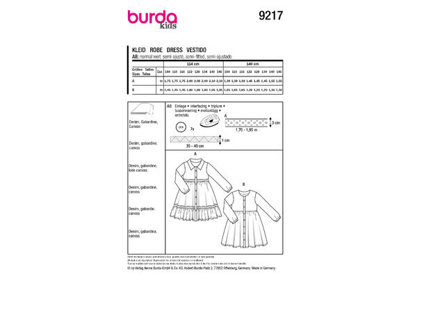 Burda 9217 - Kjole.