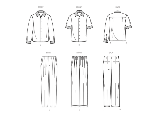 KnowME 2018 - Skjorte og bukse til herre.
